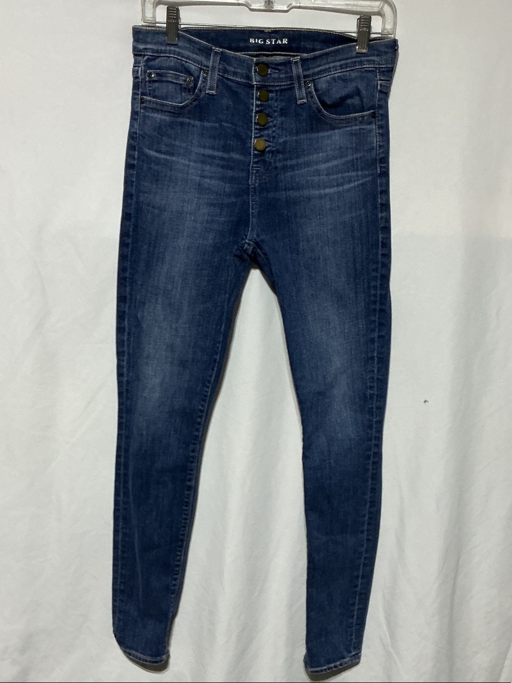 Big Star Womens Button-Fly Denim Ankle Jeans Sz 27